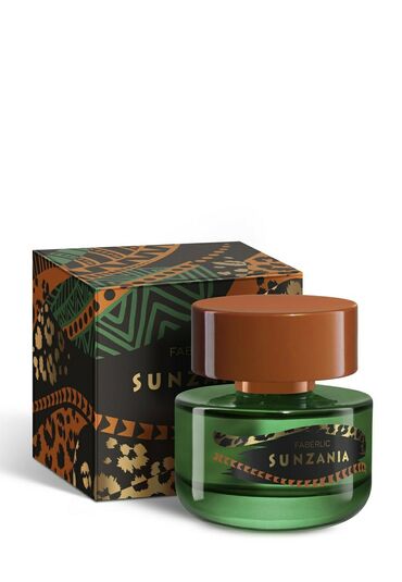 Üz üçün maskalar: Qadınlar üçün parfüm suyu Sunzania Həcmi: 50 ml. Rəngarəng savannalar