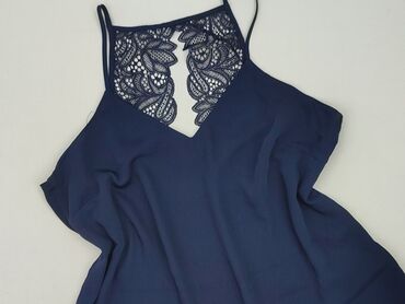 bluzka z aplikacją hm: H&M, Top damski, rozmiar L