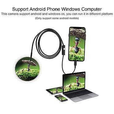 Другие аксессуары для компьютеров и ноутбуков: Эндоскоп - Камера c фонариком для Трудно доступных мест, 3,5 метра+ — 3