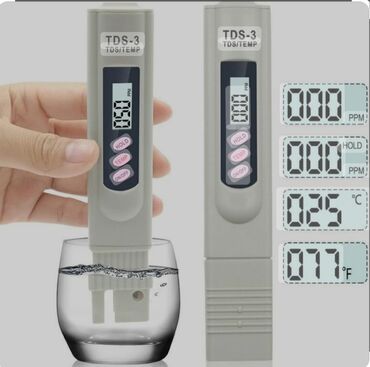 rabota v norvegii: TDS suyun təmizliyin ölcən ТДС-метр измеряет концентрацию растворенных