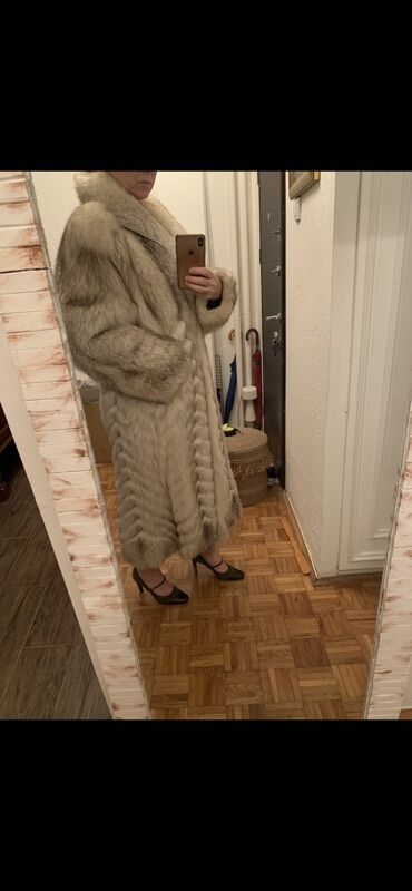 Krzneni kaputi: M, Sa postavom, Polarna lisica, bоја - Bež — 2