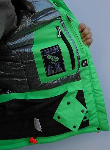 Ski jakne: Zimska/ski jakna – neon zelena sa narandžastim detaljima - Dizajn — 11