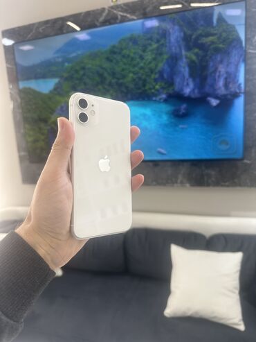 ayfon zəngləri: IPhone 11, 64 GB, Ağ, Hissə-hissə ödəniş, Face ID