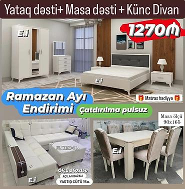 divan kreslo gence: Yeni, Künc divan, Qonaq otağı üçün, Açılmayan — 2