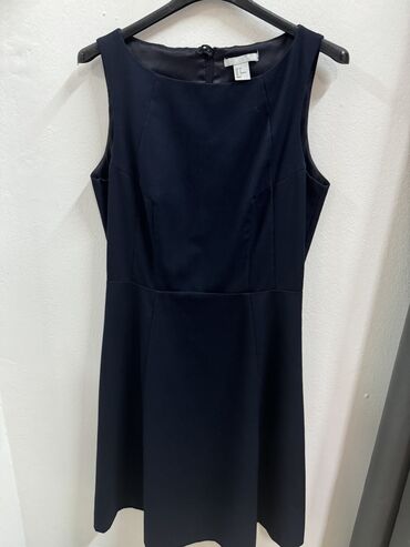 moderne duge haljine: H&M S (EU 36), bоја - Tamnoplava, Drugi stil, Na bretele