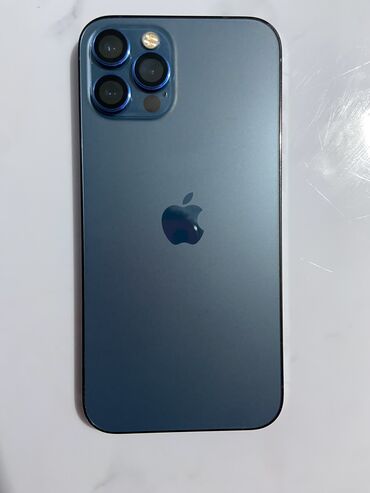 сотовые телефоны б у: IPhone 12 Pro, Колдонулган, 128 ГБ, Көк, Заряддоочу түзүлүш, Коргоочу айнек, Кабель, 86 %