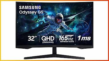goruntu kamerası: **Samsung Odyssey G5 G55C – 32″ Curved Gaming Monitor** Samsung — 1