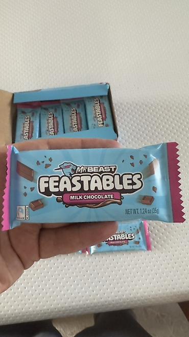 кел кел: MrBeast Feastables Milk Chocolate — молочный шоколад в порционных — 1