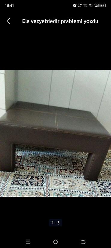 Pufiklər: Mebel skamyası / pufik - Material: süni dəri üzlük, dekorativ kənar — 2