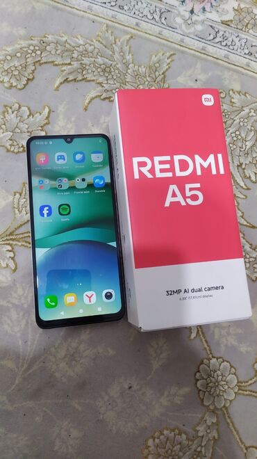 оперативки: Redmi, Redmi 5A, Колдонулган, 128 ГБ, түсү - Боз, 2 SIM