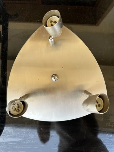 luster sa ventilatorom: Chandelier, color - Silver, Used