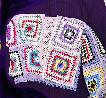 Üst geyimi: Rəngarəng əl işi toxunma kardiqan - Dizayn: Klassik “granny square” — 3