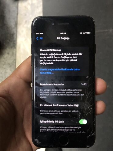 airpods orginal: IPhone 7, Qara, Qırıq
