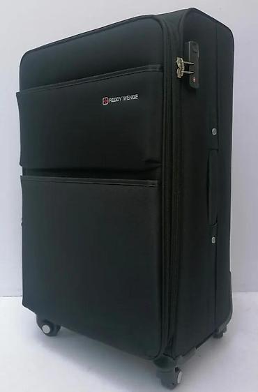 Putni koferi i torbe: Reddy Wenge kofer na točkiće – tekstilni, crne boje - Dimenzije — 3