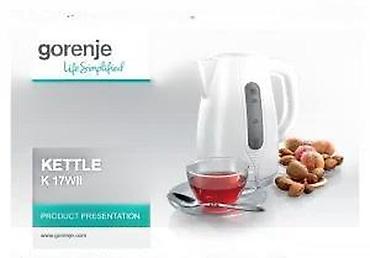 Električna kuvala: Gorenje K17WII električno kuvalo za vodu - Zapremina: 1,7 l - Snaga — 9