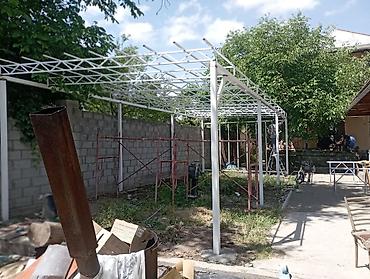Сварка: Навес жазайбыз каркас (металл)только Россия покрытие профнастил Жана — 9