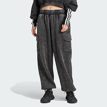 balmain torba: ADIDAS Washed-Out Boyfriend-Fit Hoodie and Acid-Washed Sweat Pants — 9
