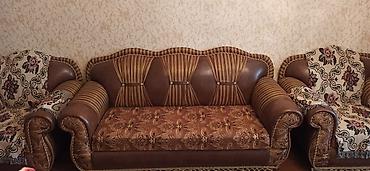 Divan və kreslo dəstləri: Klassik dəst: 1 ədəd geniş üçnəfərlik divan + 2 ədəd kreslo - Üslub — 5