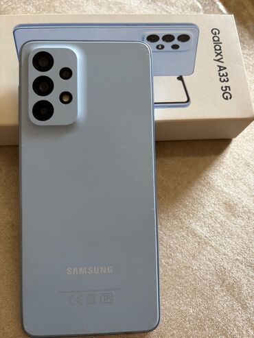 Samsung: Samsung Galaxy A33 5G, 128 GB, Barmaq izi, İki sim kartlı