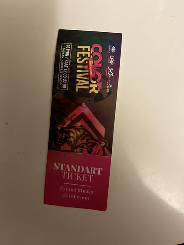 sirkə bilet: Color festival bilet satılır elaqe whatsapp