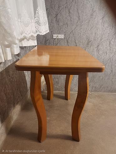 təbii bal: Ağac yemək/çay masası - Material: tam ağac (taxta), laklı hamar səth — 3