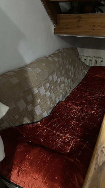 прямые диваны в бишкеке: Прямой диван, цвет - Серый, Б/у