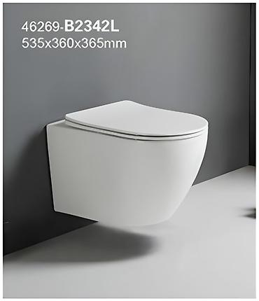 Подвесной унитаз 46269-B2342L - Тип: подвесной, скрытая установка -