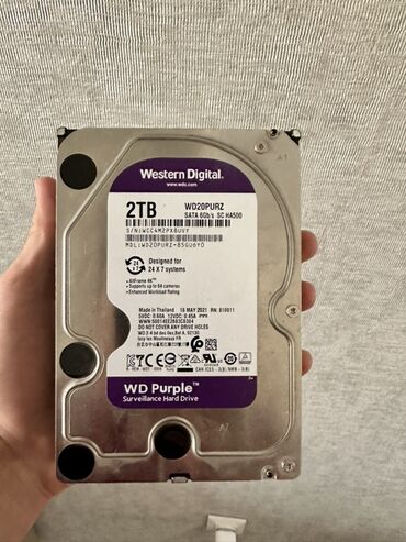 переходник на жесткий диск: Накопитель, Western Digital (WD), HDD, 2 ТБ
