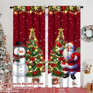 Praznična dekoracija: Novogodišnje zavese Cena 1700din/2kom kao na slici Poručuje se — 3