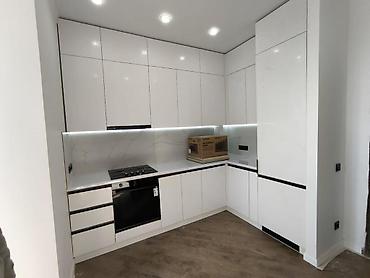 silver kitchen: Кухонный набор на заказ, МДФ, По договорённости, Дизайн, проект — 7