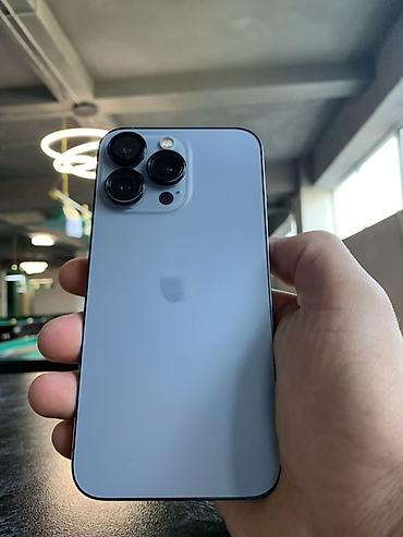IPhone 13 Pro, Б/у, 128 ГБ, Sierra Blue, Защитное стекло, Чехол, 74 %