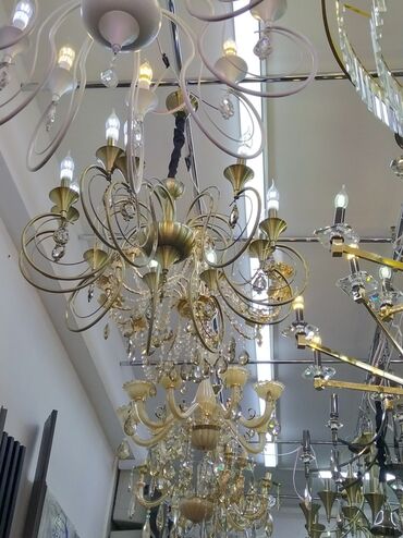 Haima: Çılçıraq, 10 və daha çox lampa, Metal