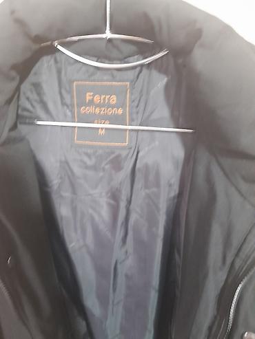 deri kurtka: Ferra Collezione kişi qış gödəkçəsi – ölçü M - Rəng: qara - Model — 1