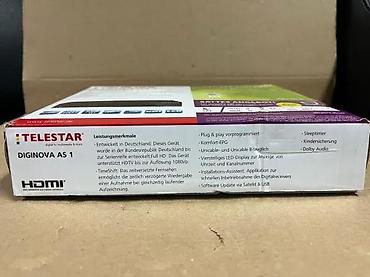 Pojačala i prijemnici: Telestar Diginova AS 1 – HDTV satelitski risiver (ORF Digital Direkt — 11