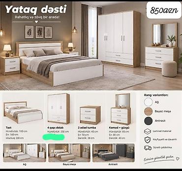 Yataq dəsti – rahatlıq və zövq bir arada! Komplekt: - Taxt: hündürlük lalafo.az -da Yataq dəsti – rahatlıq və zövq bir arada! Komplekt: - Taxt: hündürlük