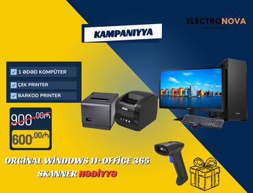 Настольные ПК и рабочие станции: 🎯 ELECTRONOVA-dan Super Kampaniya! 💻 Paketə daxildir: ✅ 1 ədəd