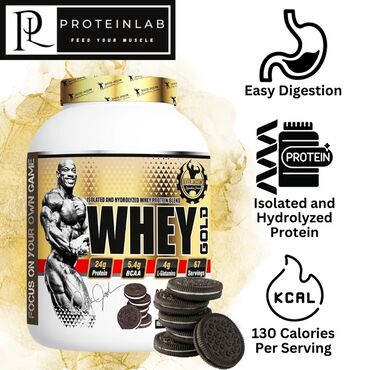 Спорт и отдых: Whey Gold – изолированный и гидролизованный сывороточный протеин от