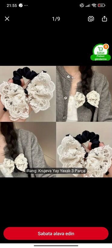 Saç aksesuarları: Qiymətlər ucuzdur yenidir her biri — 7