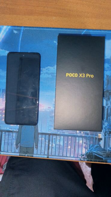 Poco: Poco X3 Pro, Б/у, 128 ГБ, цвет - Синий, 2 SIM