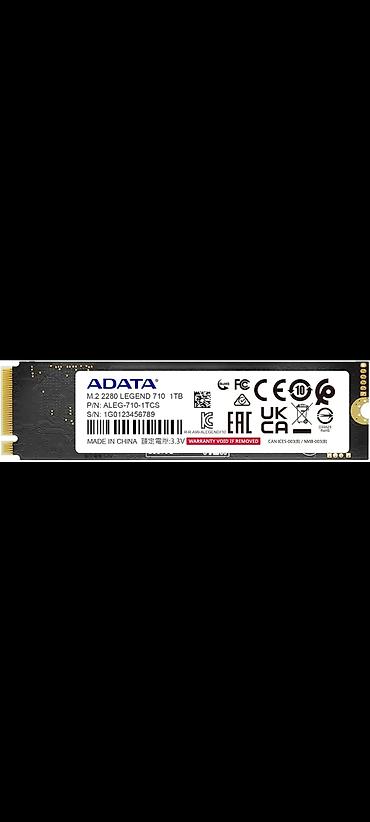 Накопитель для ПК, Б/у, ADATA, SSD, 1 ТБ, Для ПК