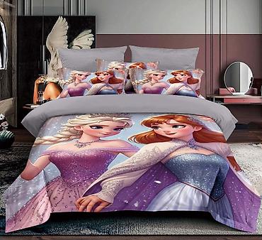 Posteljina: Dečija posteljina sa printom crtanih junaka. Set od 3 dela. Više — 13