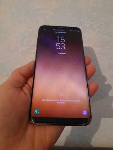 samsunng s8: Samsung Galaxy S8 Plus, 64 GB, rəng - Qızılı, Face ID, Barmaq izi