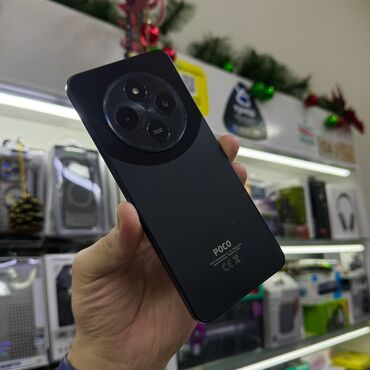 Poco: Poco C75 5G, Б/у, 256 ГБ, цвет - Черный, 2 SIM — 1