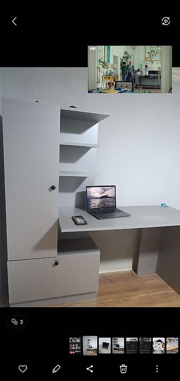 ikinci el ofis mebelleri: Kompüter masası, İşlənmiş, Dördbucaq masa — 5