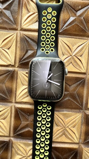 ремешки для apple watch бишкек: Продаю Apple watch Stainless Steel series 7 45mm silver. Коробки нет