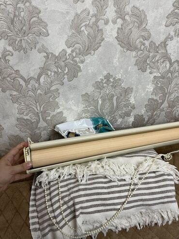 pərdə işıqları: Rulon ştoru, Bamboo, Kredit yoxdur, rəng - Bej