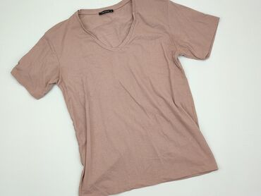spódnice z imitacji skóry brązowa: T-shirt, XS, stan - Dobry