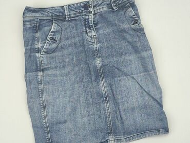 oliwkowe jeansy damskie: Skirt, S (EU 36), condition - Good