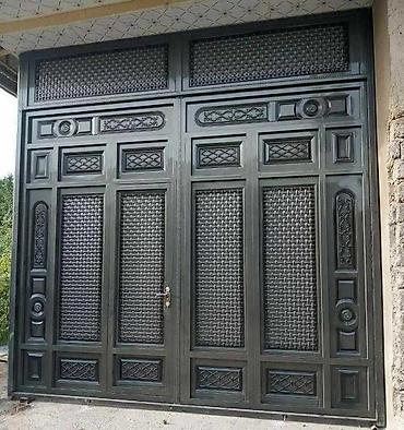 Откатные ворота: Металлические ворота с декоративной отделкой. Подходят для установки — 27