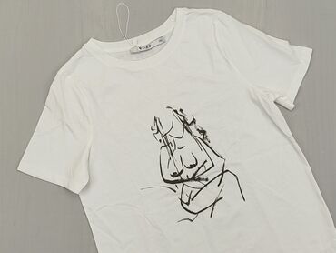 Koszulka 2XS (EU 32), stan - Bardzo dobry, wzór - Print, kolor - Biały
